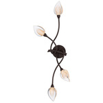 Modena Wall Sconce - Black / Gold / Clear
