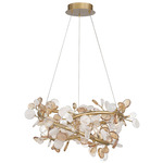 Pisa Chandelier - Antique Gold / Clear