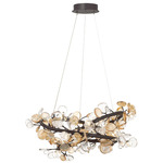 Pisa Chandelier - Black / Clear
