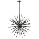 Pragma Chandelier - Metallic Black / Crystal
