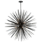 Pragma Chandelier - Metallic Black / Crystal