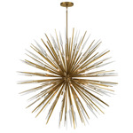 Pragma Chandelier - Soft Brass / Crystal