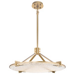 Raffinato Chandelier - Brushed Gold / Clear