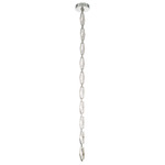 Rimini Color-Select Swag Chandelier - Polished Nickel / Clear