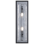Sorrento Wall Sconce - Black / Clear