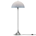 Panthella Original Floor Lamp - Blue Grey / Chrome
