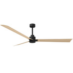 Alessandra Ceiling Fan - Matte Black / Light Maple Tone