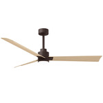 Alessandra Ceiling Fan - Textured Bronze / Light Maple Tone