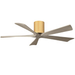 Irene Hugger Ceiling Fan - Light Maple / Gray Ash Tone