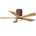 Irene Hugger Ceiling Fan - Walnut / Light Maple Tone