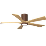 Irene Hugger Ceiling Fan - Walnut / Light Maple Tone