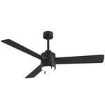 Steven Ceiling Fan with Light - Matte Black / Matte Black