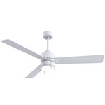 Steven Ceiling Fan with Light - Matte White / Matte White