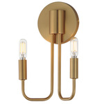 Abner Wall Light - Natural Aged Brass