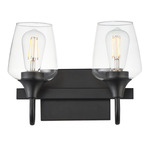 Goblet Bathroom Vanity Light - Black / Clear