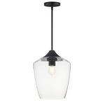 Goblet Pendant - Black / Clear