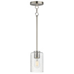 Livingston Pendant - Satin Nickel / Seedy Glass