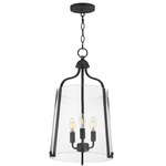 Bellmore Entry Foyer Pendant - Black / Clear