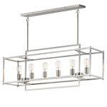 Gridline Linear Pendant - Satin Nickel