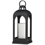 Marrakech Outdoor Deck Light - Black / Satin White