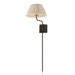 Dunbridge Wall Sconce - Antique Bronze / Blue White