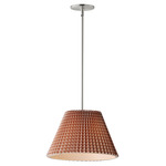 Dunbridge Pendant - Polished Nickel / Rustic Beige