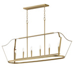 Arden Linear Pendant - Natural Aged Brass