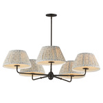 Dunbridge Chandelier - Antique Bronze / Blue White