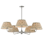 Dunbridge Chandelier - Polished Nickel / Olive White