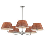 Dunbridge Chandelier - Polished Nickel / Rustic Beige