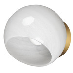 Neve Wall Light - Natural Aged Brass / Marble