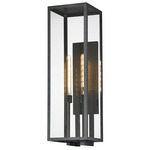 Catalina Outdoor Wall Sconce - Dark Bronze / Clear