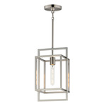 Gridline Pendant - Satin Nickel