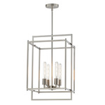 Gridline Pendant - Satin Nickel