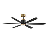 Petals LED Ceiling Fan - Black / Gold / Black
