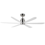Petals LED Ceiling Fan - Satin Nickel / White