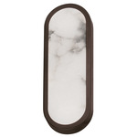 Plinth Wall Light - Dark Bronze / Alabaster