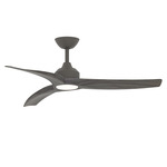 Drifter Outdoor LED Ceiling Fan - Charcoal / Gray