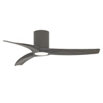 Drifter Outdoor Hugger LED Ceiling Fan - Charcoal / Gray