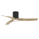 Drifter Outdoor Hugger LED Ceiling Fan - Black / Driftwood