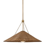 Annmarie Pendant - Patina Brass / Natural