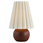 Katherine Table Lamp - Chestnut / Off White
