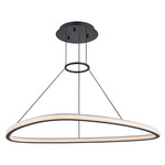 Celestia Chandelier - Satin Black / Frost