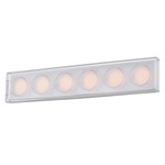 Mars Bathroom Vanity Light - Polished Chrome / Clear Cast
