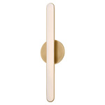 Volt Bathroom Vanity Light - Modern Brass / Matte White