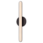 Volt Bathroom Vanity Light - Black Brass / Matte White