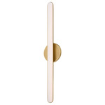 Volt Bathroom Vanity Light - Modern Brass / Matte White
