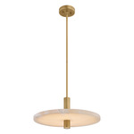 Tycho Pendant - Modern Brass / Alabaster