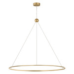 Converge Chandelier - Modern Brass