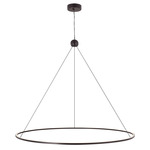 Converge Chandelier - Black Brass